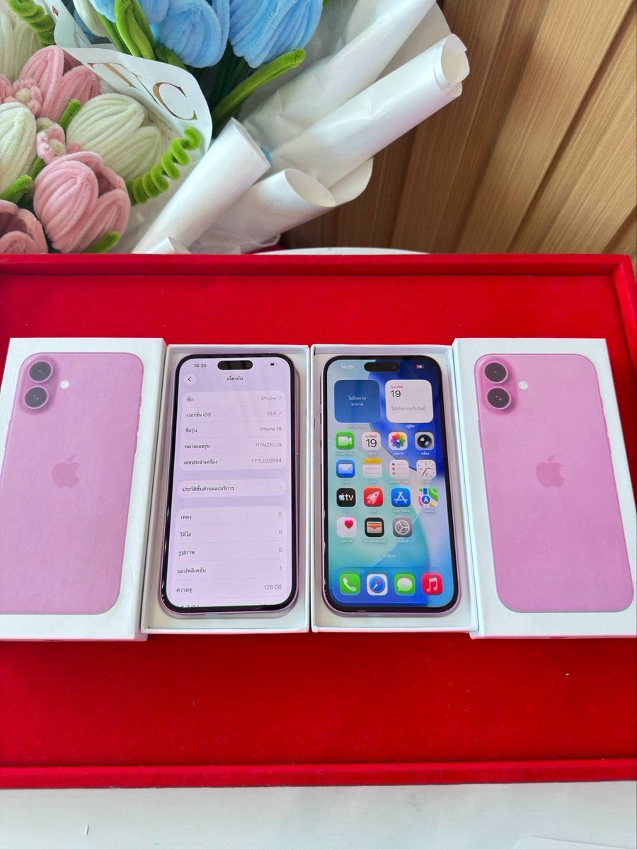 LLLLLLL2001's tweet photo. iPhone 16 128 LL (จอoled) แจ้งเตือนตามรูป 
ราคา 16,900 ( เครื่อง+กล่อง ) 

สแกนได้ปกติ จอทูโทน  แบต98%/100% 
ประกันสินค้า  1 เดือน

#ไอโฟนมือสอง #ส่งต่อไอโฟน #โทรศัพท์มือสอง #ส่งต่อไอโฟนมือสอง #ส่งต่อโทรศัพท์มือสอง #มือถือมือสอง #ไอโฟนมือ2 https://t.co/gEyUR0JSrE