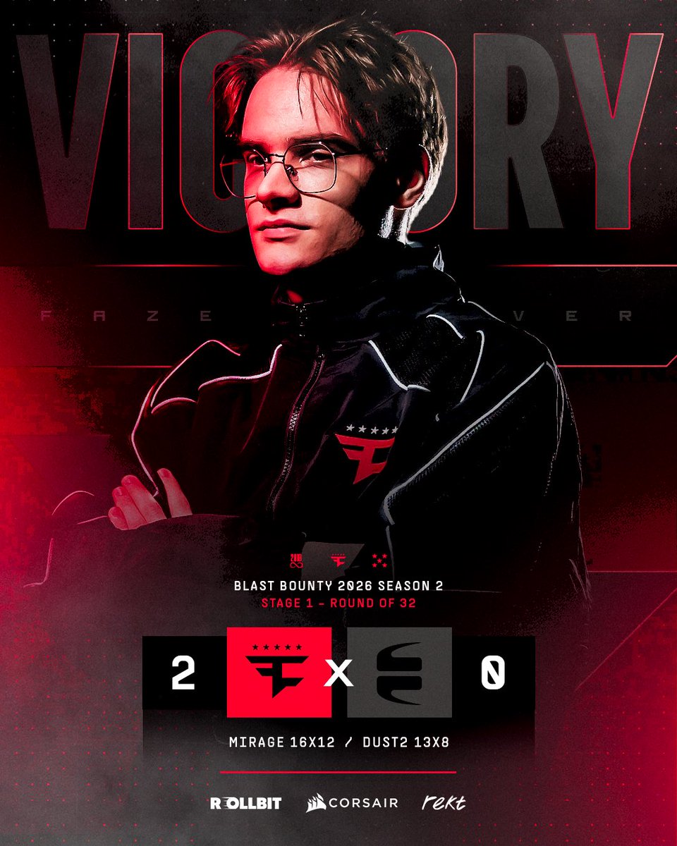FaZeEsports's tweet photo. BIG W TO START THE BOUNTY! 🫡 https://t.co/smtAapFV9F