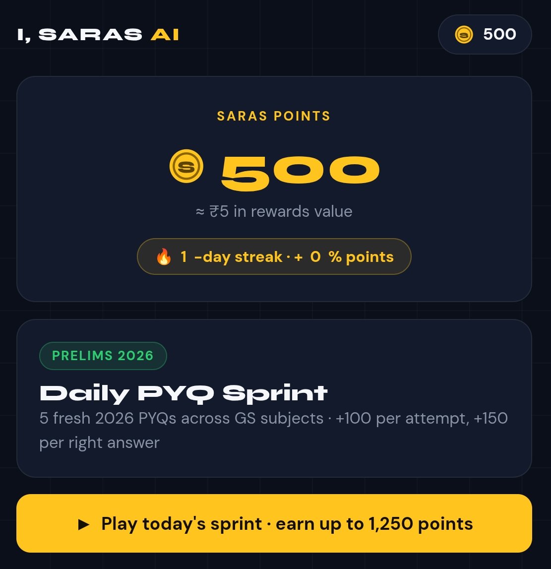 ISaras_AI's tweet photo. Earn rewards with 'I Saras AI PYQ Arena': https://t.co/3Ano3iqq9i https://t.co/5zWTknxTPv