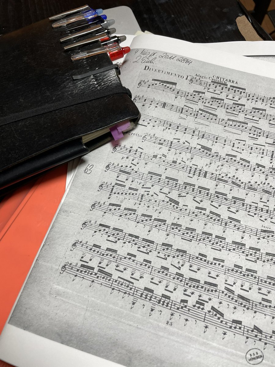 tommig0715's tweet photo. で、明日は19世紀の「フルートとギター」音楽のリハなので、楽譜を整理整頓して、眺めてる。 https://t.co/5PSAvcRQ1q