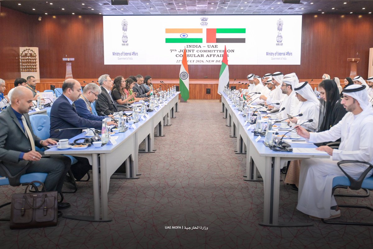mofauae's tweet photo. الإمارات والهند تعقدان الدورة السابعة للجنة القنصلية المشتركة في نيودلهي

https://t.co/ex0EYZeH0W https://t.co/qJhJGBSaIX