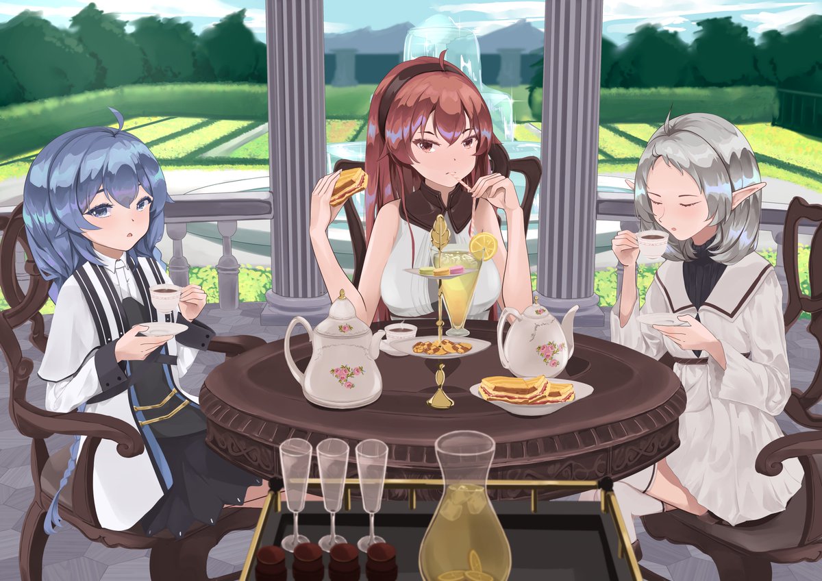 yui772882992's tweet photo. Afternoon Tea Party~

#無職転生 #MushokuTensei #Sylphiette #ErisBoreasGreyrat #roxymigurdia https://t.co/7Y1sCMD2lB