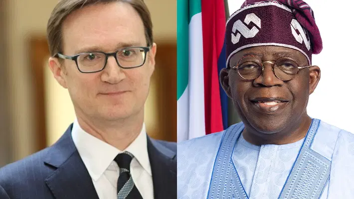 NigeriaStories's tweet photo. The outgoing British High Commissioner to Nigeria, Richard Montgomery, on Tuesday said President Bola Tinubu’s economic reforms would put Nigeria on a better footing in the long term. https://t.co/Dj3MttSlxu
