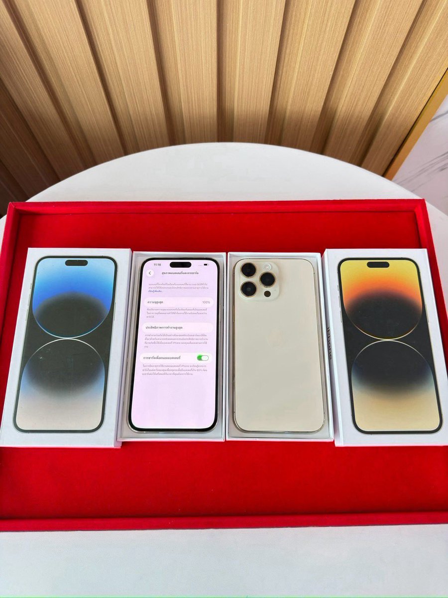 LLLLLLL2001's tweet photo.  IPHONE 14 Pro Max  128 LL ( จอOLED ) แจ้งแท้ตามรูป  ‼️ 
ราคา 14,500 ส่งฟรี ( เครื่อง + กล่อง ) 

𓊔 สแกนหน้าได้ จอมีทูโทน
𓊔 battery 100% 
𓊔ประกันสินค้า 30 วัน

#ไอโฟนมือสอง #ส่งต่อไอโฟน #โทรศัพท์มือสอง #ส่งต่อไอโฟนมือสอง #ส่งต่อโทรศัพท์มือสอง #มือถือมือสอง #ไอโฟนมือ2 https://t.co/ZcTbzTUePo
