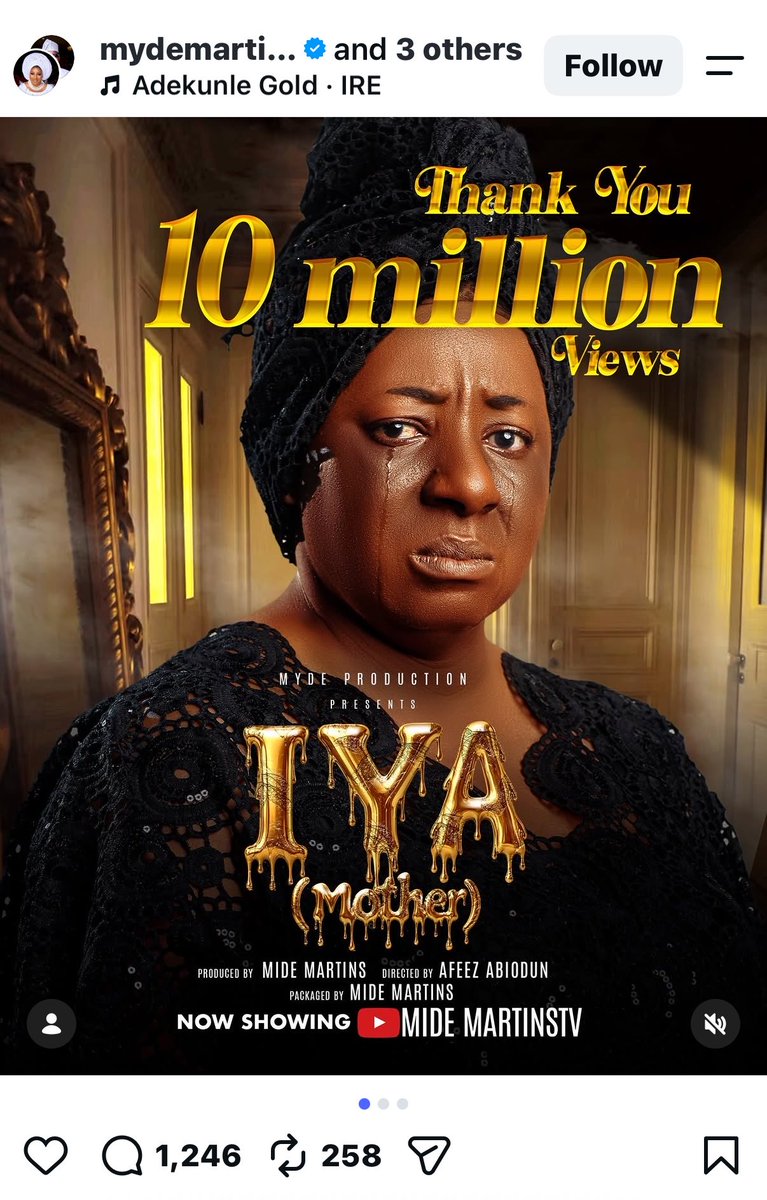 awuru_dada's tweet photo. This movie IYA is really an emotional movie that got me thinking. Some people said the mother too do, she is overreacting and so on. 
But I want to ask a question, can you beat someone and tell the person how to cry? 
#DailyTimesAt100   #IYA https://t.co/zxlYnD7vgl