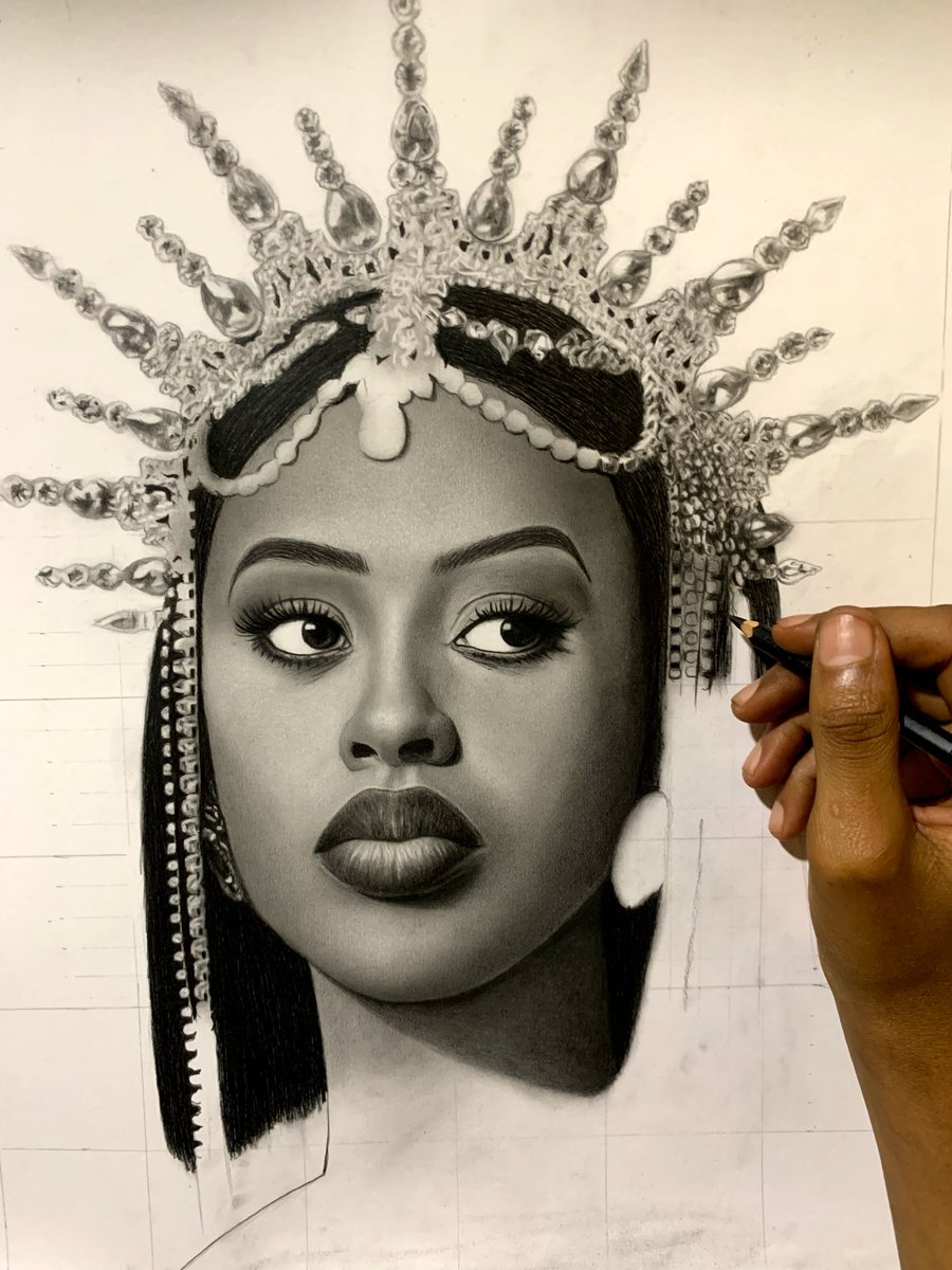 honore_art's tweet photo. I did this Alliah Cool portrait with my pencils ✏️🖤 https://t.co/MSa4E2v1Od