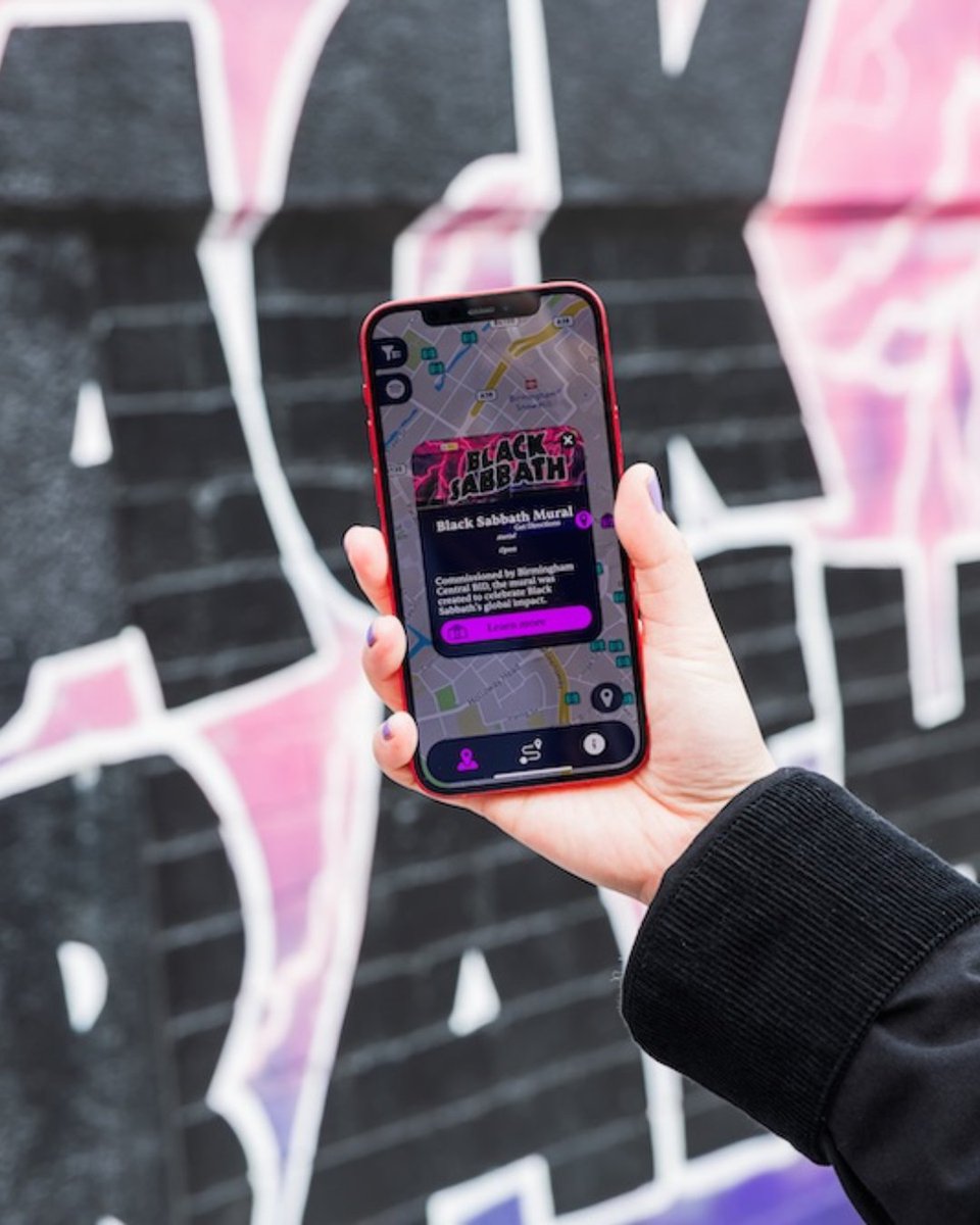 BOMlab's tweet photo. Happy Ozzy Day! 💜🖤 Celebrating @OzzyOsbourne  today? We spotted @jezc in New Street today, collecting tributes for a commemorative guestbook. It's also the a perfect reminder that Brum SoundTracks, created with @jezc, includes a Black Sabbath filter! https://t.co/xEIeXFlvPB 👀 https://t.co/1SygAQj269