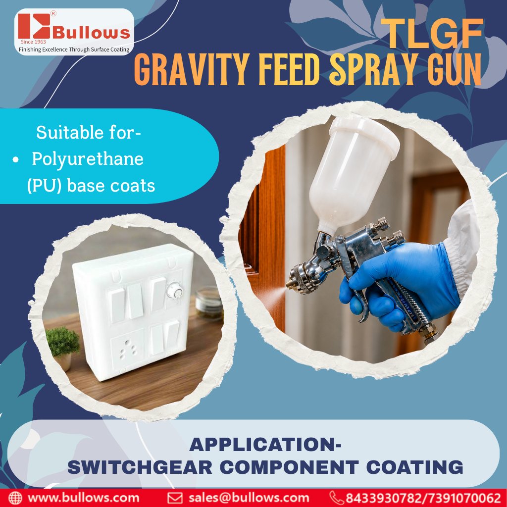 paintingsystem's tweet photo. ⚡ Precision Coating for High-Performance Switchgear Components
#Bullows #BullowsPaintEquipment #TLGF #GravityFeedSprayGun #Switchgear #SwitchgearComponents #ElectricalIndustry #PUCoating #PolyurethaneCoating #SurfaceCoating #PaintFinishing #Manufacturing #MadeInIndia https://t.co/hOujImgnU5