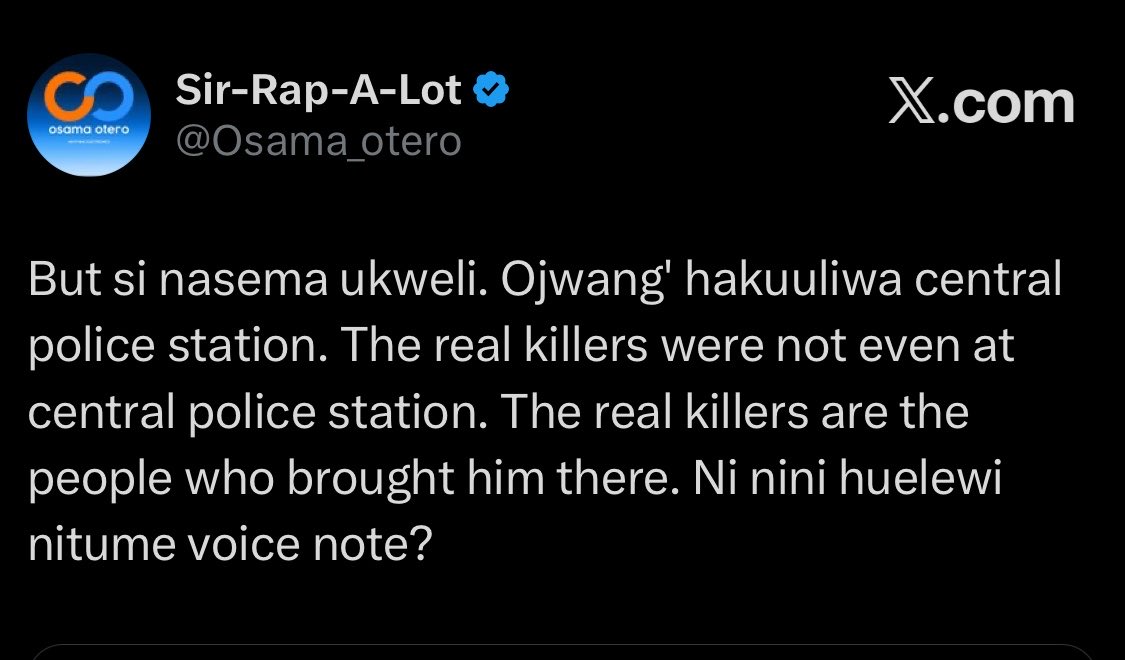 RWayodi's tweet photo. @Osama_otero You also said this https://t.co/Qw1n8YdaJC