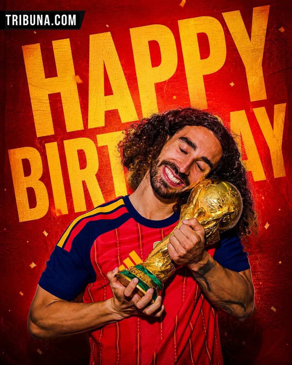 BlancaRedondoCa's tweet photo. Feliz cumpleaños al nuevo jugador del Real Madrid Marc Cucurella 🥳

Un campeón del mundo listo para comenzar su próxima etapa en el Bernabéu 🏆🤍 https://t.co/soXkzEFric
