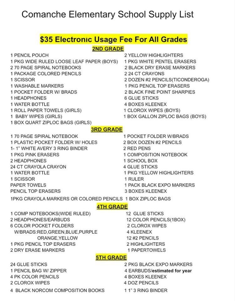 CPSIndians's tweet photo. Don't forget your school supplies list! 
See you soon!! ♥️ https://t.co/4LMGuQyOCC