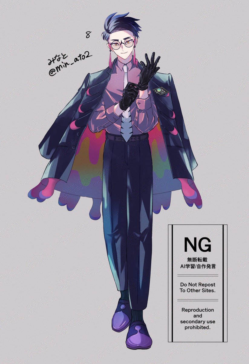 min_ato2's tweet photo. 自分絵krsbさん立ち絵その3(約8等身) https://t.co/AOZyMMG1qU