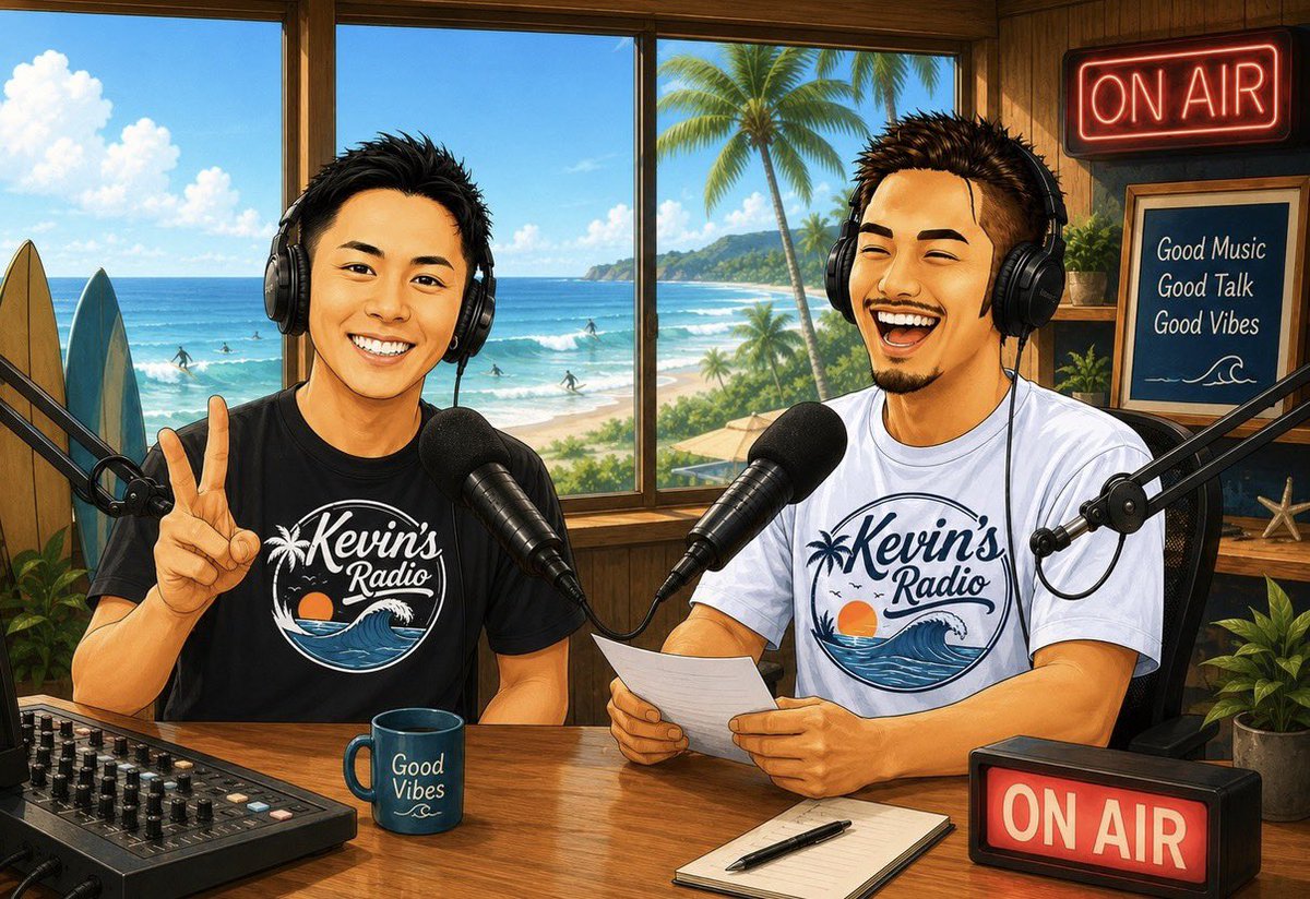 keviradi_kevin's tweet photo. 7月23日20時〜
ラジオちゃんねる『Kevin's Radio』
YouTube &amp;Spotifyにて配信開始
作業用BGMにぜひ聴いてください
初回はパートナーのゆうやと
一緒にお送りします！

また同日同時刻に公開予定の
『2すとりーと』の動画に出演してます
そちらもぜひ見てください！

https://t.co/PQuqizFAtl https://t.co/BgtHJlSCQ0
