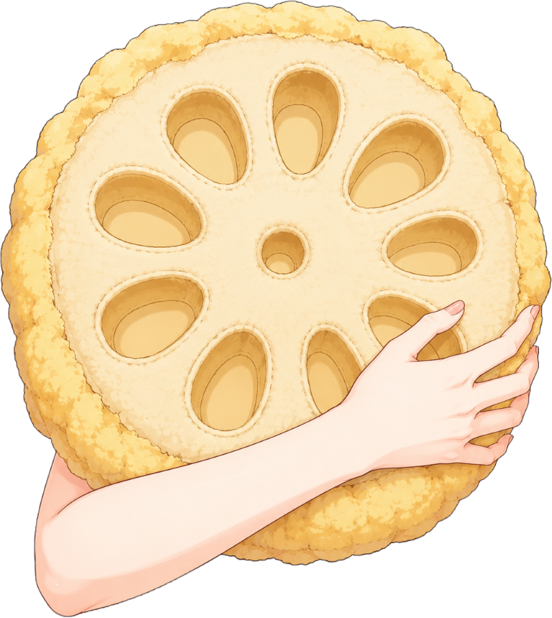 Hachie_Lab's tweet photo. 【フリー素材】てんぷら抱っこ素材 第2弾🍤✨ #VTuber素材 #おはようVtuber素材  

明日7/23は「天ぷらの日」！🙌 れんこん天＆えび天ちゃんをぎゅっと抱っこできる、腕つき素材を作りました💕  

画像保存でそのまま使えます👇（透過PNG）  
今後の素材制作も応援してもらえるとうれしいです🐝✨ https://t.co/pu3eoIlMKe