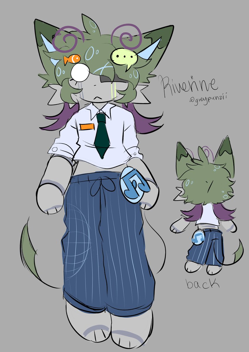 greypunzii's tweet photo. i WAS gonna update riverine just a little, but decided to also change their overalls to fit their lore and the frutiger aero theme.. lmk what ya'll guys think with thiz glow up!!
#pursuitcore #oc https://t.co/P2hYNczbic