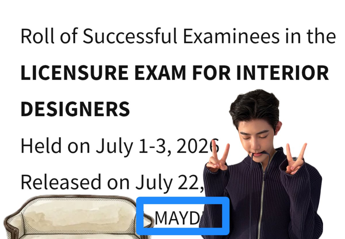 suikameow's tweet photo. After months of being inactive.. Guys, I passed the licensure exam for interior designers!! 😭✨💖 Thank you zhang hao for being one of my inspiration in studying. i am proud to be part of rosinville and i am so happy to be back!

ft. my lucky charm during exams! https://t.co/mKNZlxaO2v