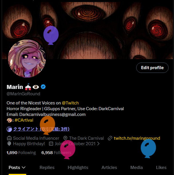 Marin 🎪👁 tweet media