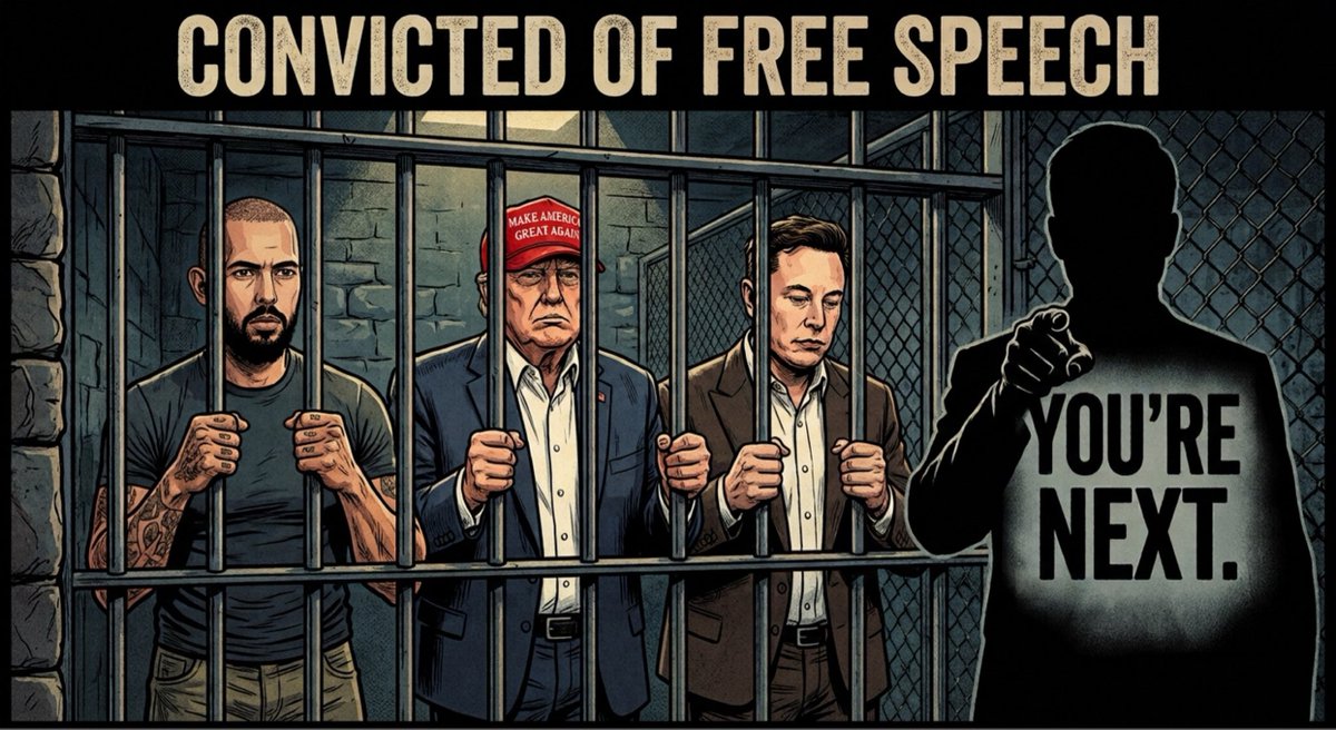 McBrideLawNYC's tweet photo. It's Tate today.

It's Trump tomorrow.

It's Elon next.

Then it's you... https://t.co/oLGggcV7qF