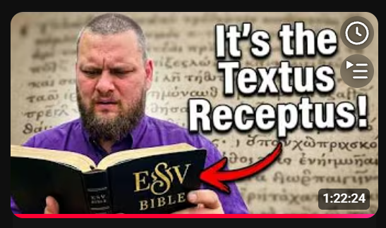 timothy_frisch's tweet photo. One of our topics today will be about the Gideon ESV Bible, which has some TR readings included in the text. Pastor Dwayne Green will be joining us for this topic. https://t.co/6OG2901ypC