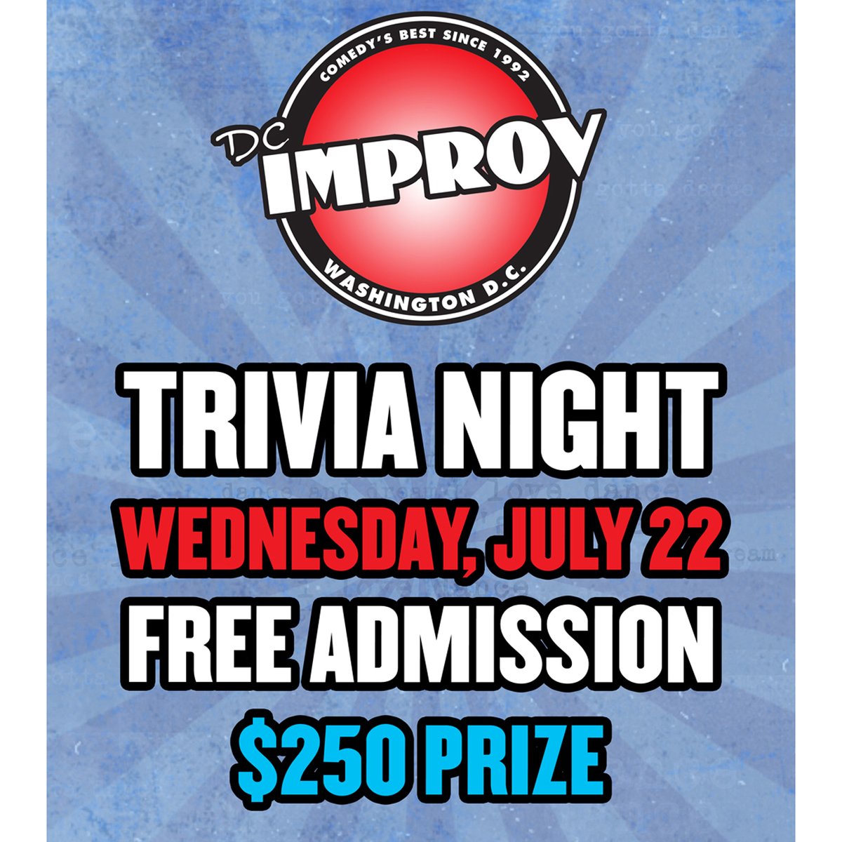 dcimprov's tweet photo. Tonight! https://t.co/5qHdFruJfM