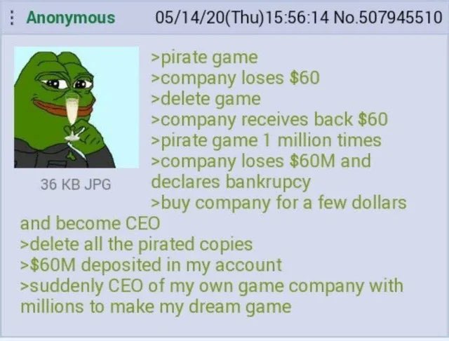 UmJamieLammy's tweet photo. @AdamThePooi People acting like this is how piracy works https://t.co/FRyjxLeWit