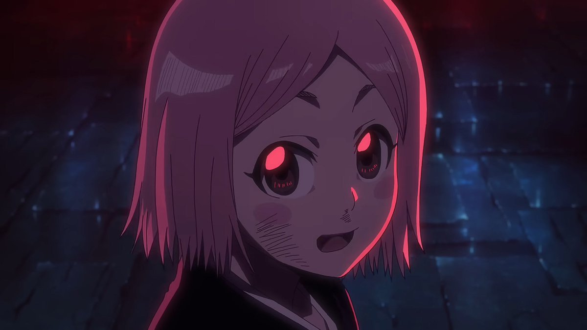 minamiam's tweet photo. BLEACH千年血戦篇

やっぱ女性キャラの作画がポイント高い
バンビーズめちゃ好きな声優だらけだし
（アニメのジジで目覚めた人多そう）

剣ちゃん&amp;やちる周りの話やっぱり切ない

リルカ異常に作画よかった
スタッフに絶対リルカファンおるわ

砕蜂はエロい（直球）
原作準拠だとこうなるよね https://t.co/I0GOP7YQlQ