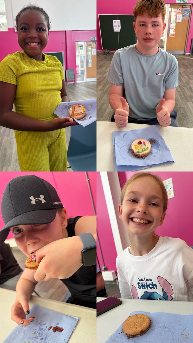 ERAGLENBURN's tweet photo. Little bakers, big creativity! 👩‍🍳✨Group 3 had so much fun making and decorating their very own empire biscuits — and we think they did a pretty sweet job! 🍪🎨😋@GlasgowCC #CHFAP https://t.co/iLCst5bR5B