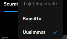 reiskaz's tweet photo. @V75paisti @juhni57 Ja tuosta seurataan painikkeesta painat ja uusimmat niin pitäisi toimia niin kuin ennenkin. https://t.co/BGLbvvNSKK