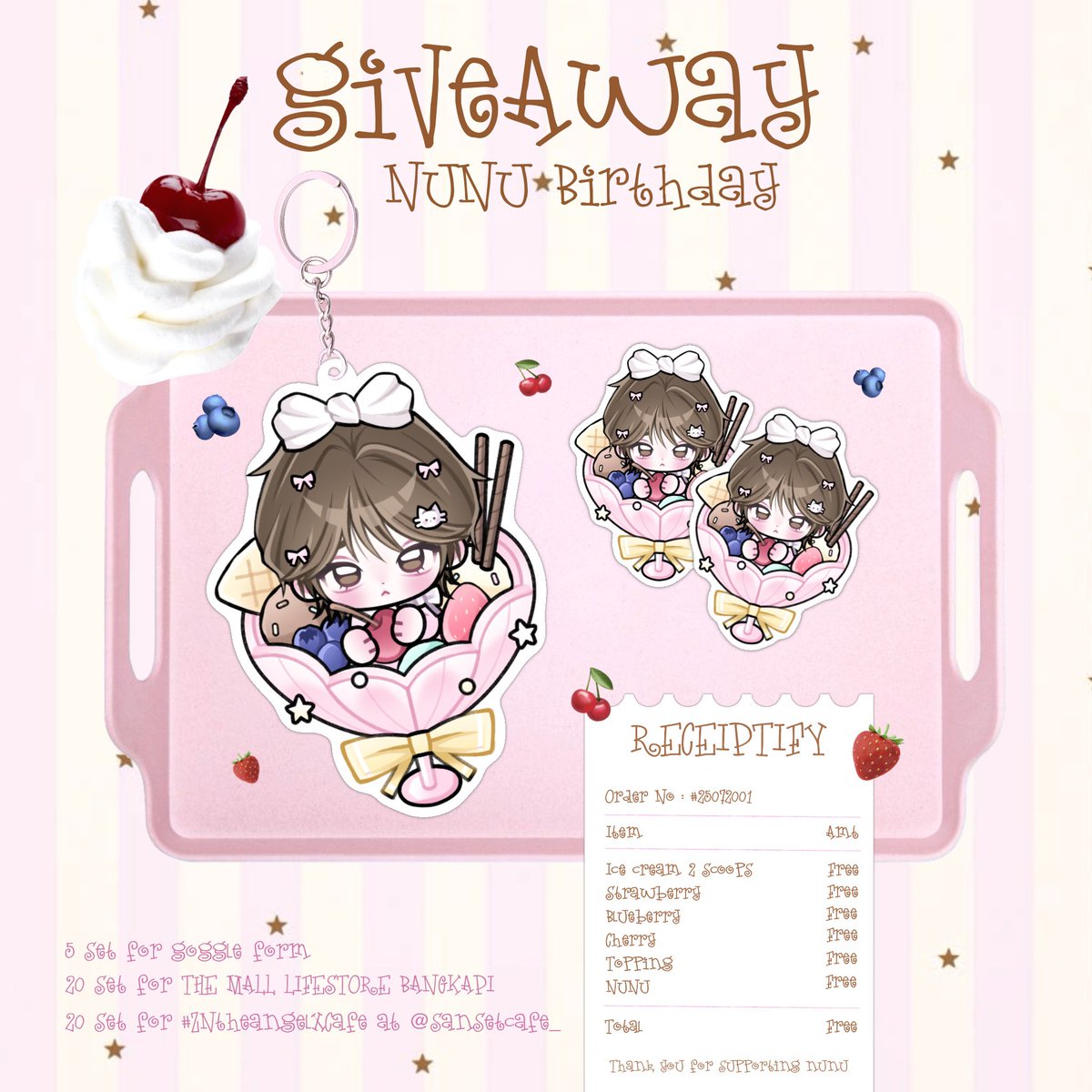 larzunya's tweet photo. ⋆𐙚₊˚⊹🎀  giveaway nunu 𓈒ׂ♡𐅛 ͚ ꠆݂. .݂  ꠆ ͚𑁨ྀིׅ🧁

｡𖦹°‧ 5 set for google form tmr 20.00
꒰ঌ໒꒱ 20 set for : MCC hall , 25 jul
୨♡୧ 20 set for #ZNtheangelxCafe 

pls rt &amp; choose nunu ಇ( ˵ᐛ ˵)ಇ
#25HappyNuNewDay ♡⁼³₌₃
#NuNew #ZNtheangelxCafe https://t.co/gfbDIKoHPC