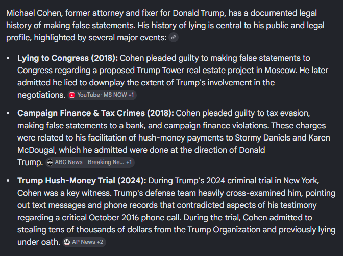 NoleKsumSkcus's tweet photo. @MichaelCohen212 A liar lying about his own lies. https://t.co/pSRAF1H20U