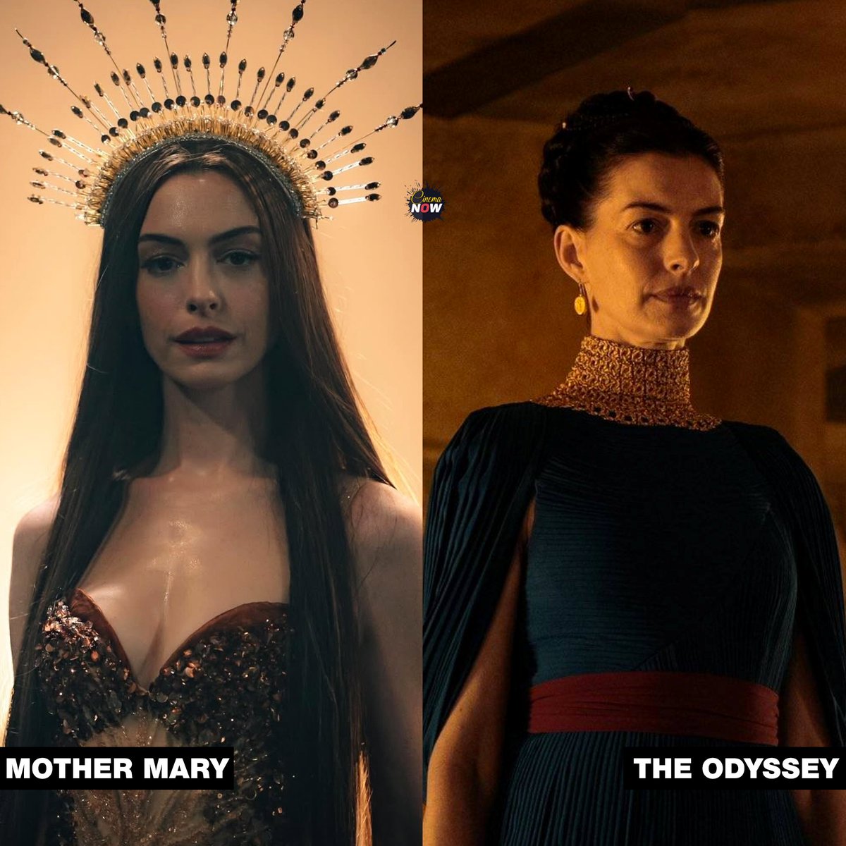 CinemaaNow's tweet photo. Anne Hathaway in 2026:

• A queen
• A mother https://t.co/0WygImlxtg