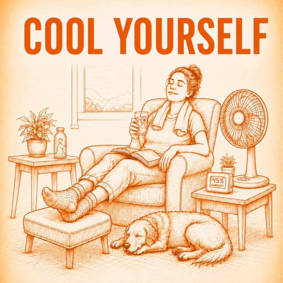 waffhelp's tweet photo. WAFF Summer Energy Tip: 
Cool yourself, not your whole house or apartment. 
Sit under a fan. Drink water. 
Put a cool towel on your neck or wrists. 
Raise your thermostat 7°–10°F for eight hours. 
It can save up to 10% on cooling costs. 
More easy tips: https://t.co/DkXrF2UPwa https://t.co/I4SonxntC1
