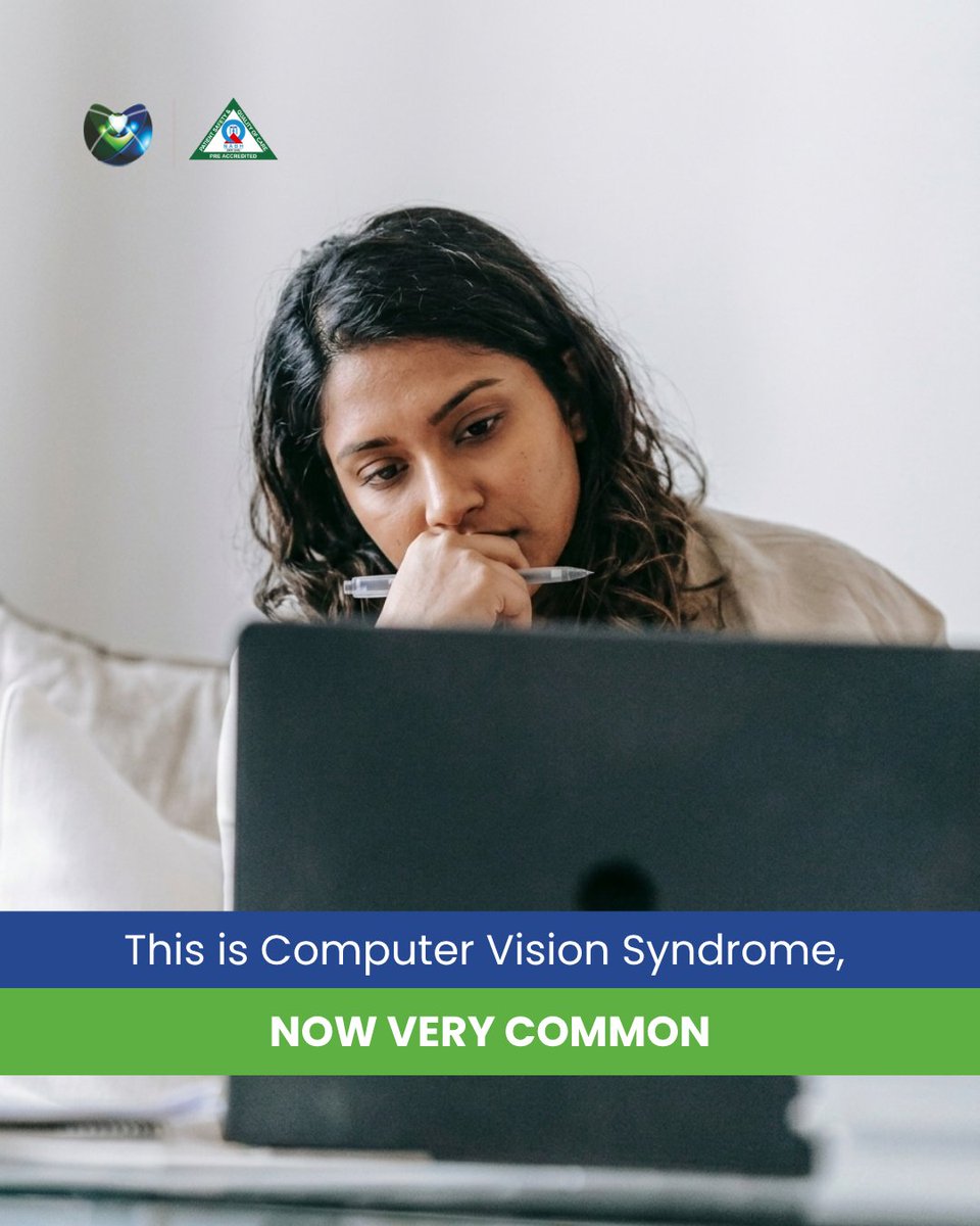 MehtaEyeClinic's tweet photo. If your eyes feel dry, gritty or tired by the end of a screen heavy day, you are not imagining it.

Computer Vision Syndrome and dry eye are among the most common complaints we see, driven by long hours on laptops and phones where we blink far less than usual. https://t.co/Hca278KoXn