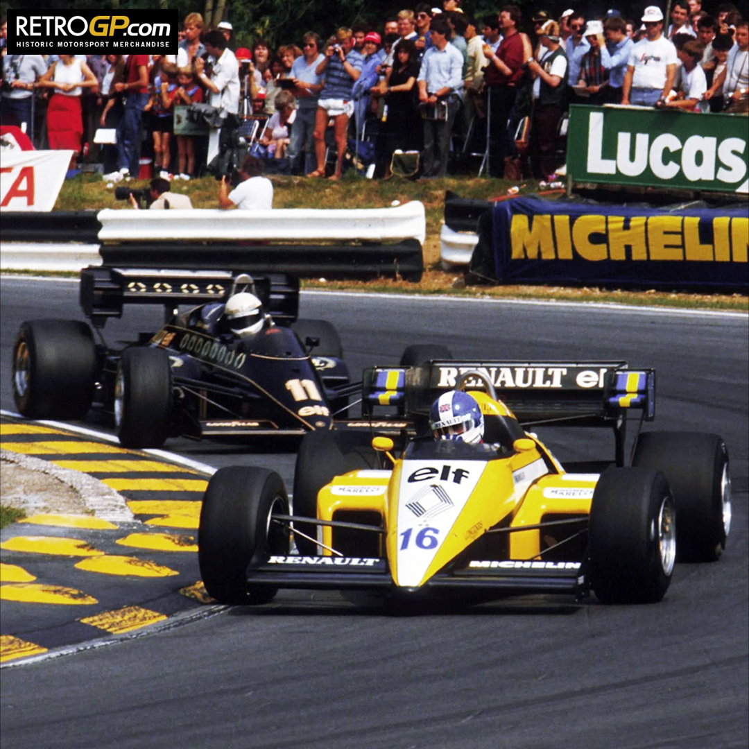 RetroGP_Store's tweet photo. π After spearing off into the tyre barriers at Dallas 2 weeks earlier, #DerekWarwick driving the Renault RE50 was determined to make amends at the British GP #OTD 1984. 2nd and leading British driver #jobdone πͺ
https://t.co/3YpA7guoPq
#britishgp #f1 #F1Gifts https://t.co/BxmbMTxmPX