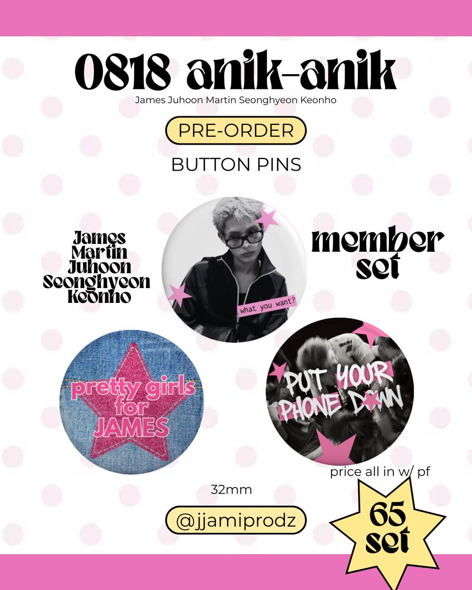 jjamiprodz's tweet photo. 🌷 wts lfb cortis anik-anik 

. . . 🗯 button pins &amp; keychains
. . . 🗯 prices on the pic
. . . 🗯 pre-order 

DOO: july 27 
DOP: july 31

prod. at least 2 weeks 

t. cortis coer james martin juhoon seonghyeon keonho anik-anik fanmade https://t.co/p19mQnHs5i