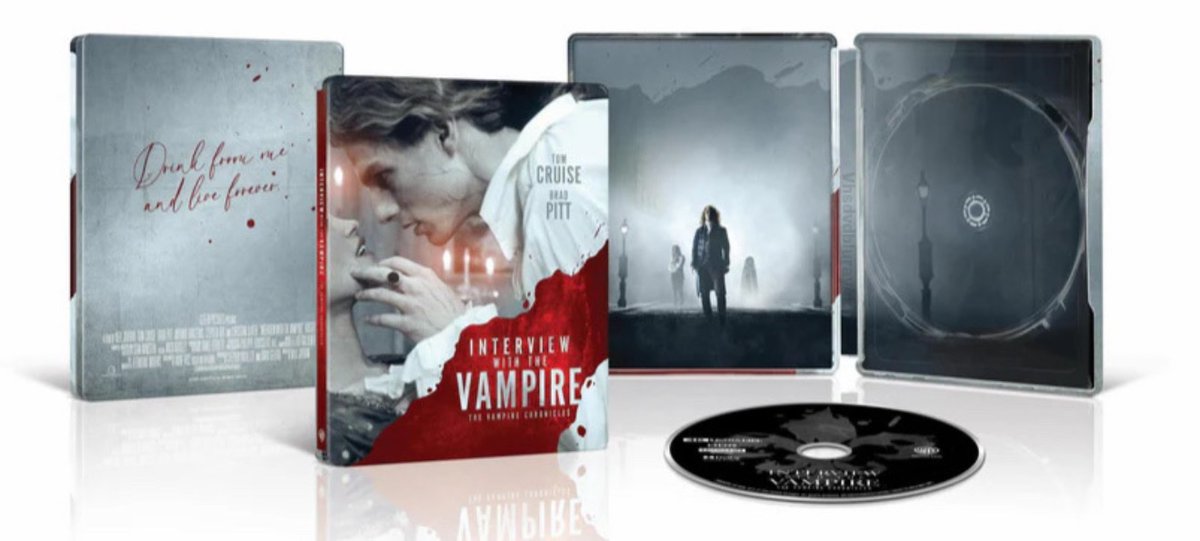 VHSDVDBLURAY4K's tweet photo. First look at the Interview with the Vampire 4K UHD Steelbook https://t.co/uGqTFiJOyp