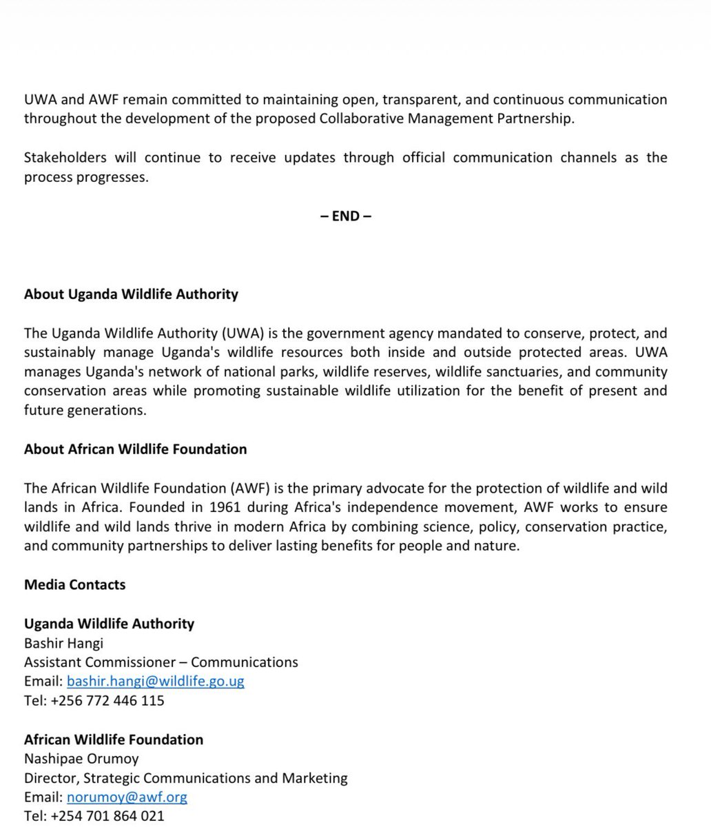 ugwildlife's tweet photo. In a bid to strengthen conservation, support communities, and promote sustainable development, we are working with @AWF_Official in developing a Collaborative Management Partnership for the Kidepo Valley Conservation Landscape. #ExploreUganda https://t.co/LRofRItAP9