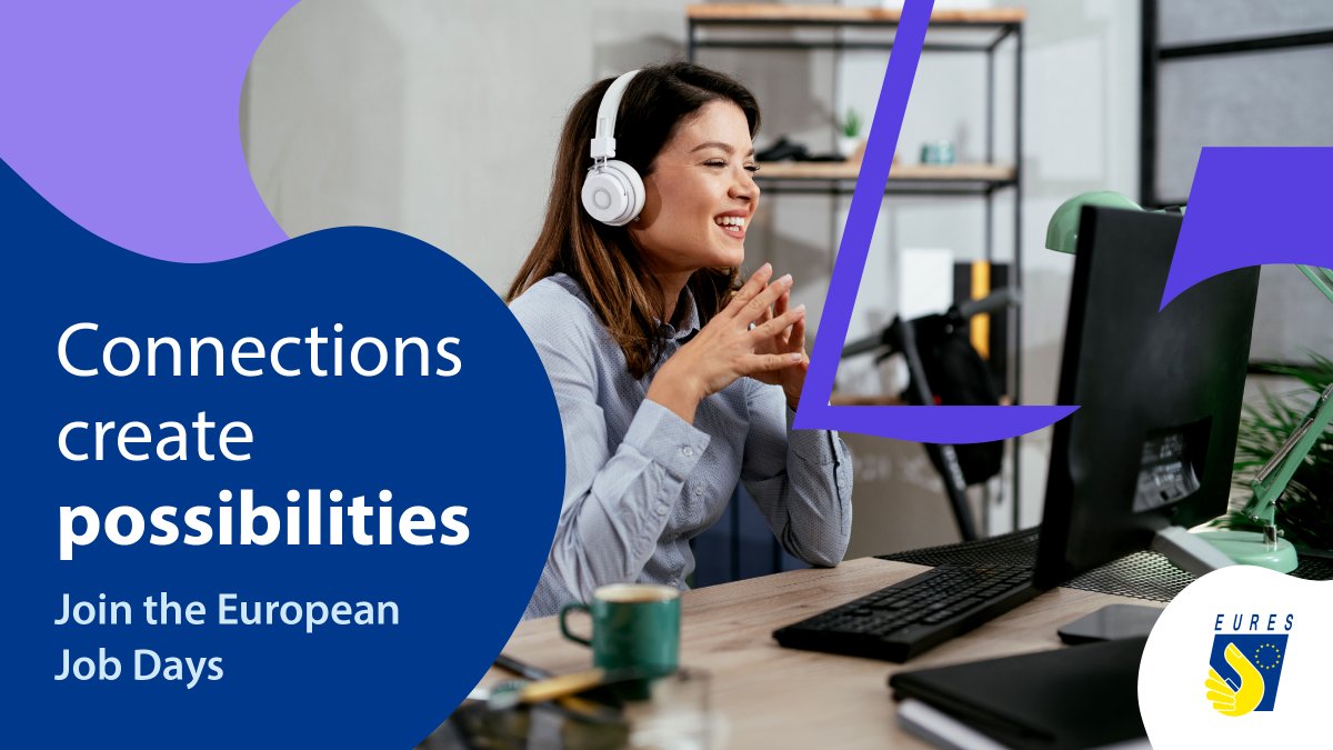 EURESJob's tweet photo. ✨ Every successful match starts somewhere.

Whether you're looking for your next job or your next employee, European Job Days give you the chance to build meaningful connections across Europe 🌍

🚀 Take the first step.

🔗 https://t.co/mtM75LIL5F

#EURESjobs #EuropeanJobDays https://t.co/N3FrQmQ58x