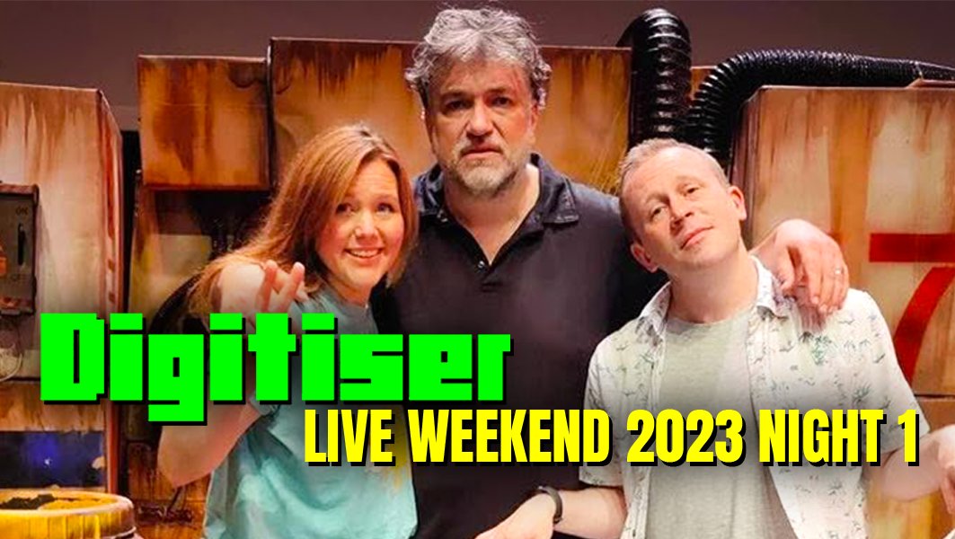 mrbiffo's tweet photo. The first night of Digi Live 2023 is now up for Patrons! We never intended to release this, so it's only available in "official bootleg" quality - but you can get it by becoming a Patreon member for just £1 - or purchase access to the show for £5: https://t.co/hVkMHSA92U https://t.co/BO0kAOQxwr