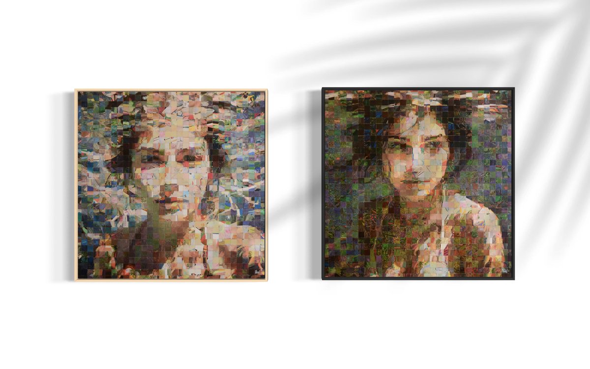 ArtOfTessera's tweet photo. Early access. Two Physical pieces listed for 925 XRP including international shipment and NFT.

These two pieces are in stock for the upcoming exhibitions mid august and september but I will offer early access for web3 collectors ✊

ℹ️ Pieces will ship to EU, US, CAN and AUS
🎨 Priced below Gallery and fair listings (~975 XRP)
✅ For web3 the price will include shipping costs. (125-150 USD to US)
🔗 Link in comment
🏃 First come first serve

💬 Reach out for questions or shipment to other countries. Framing can be chosen black, wood or white.