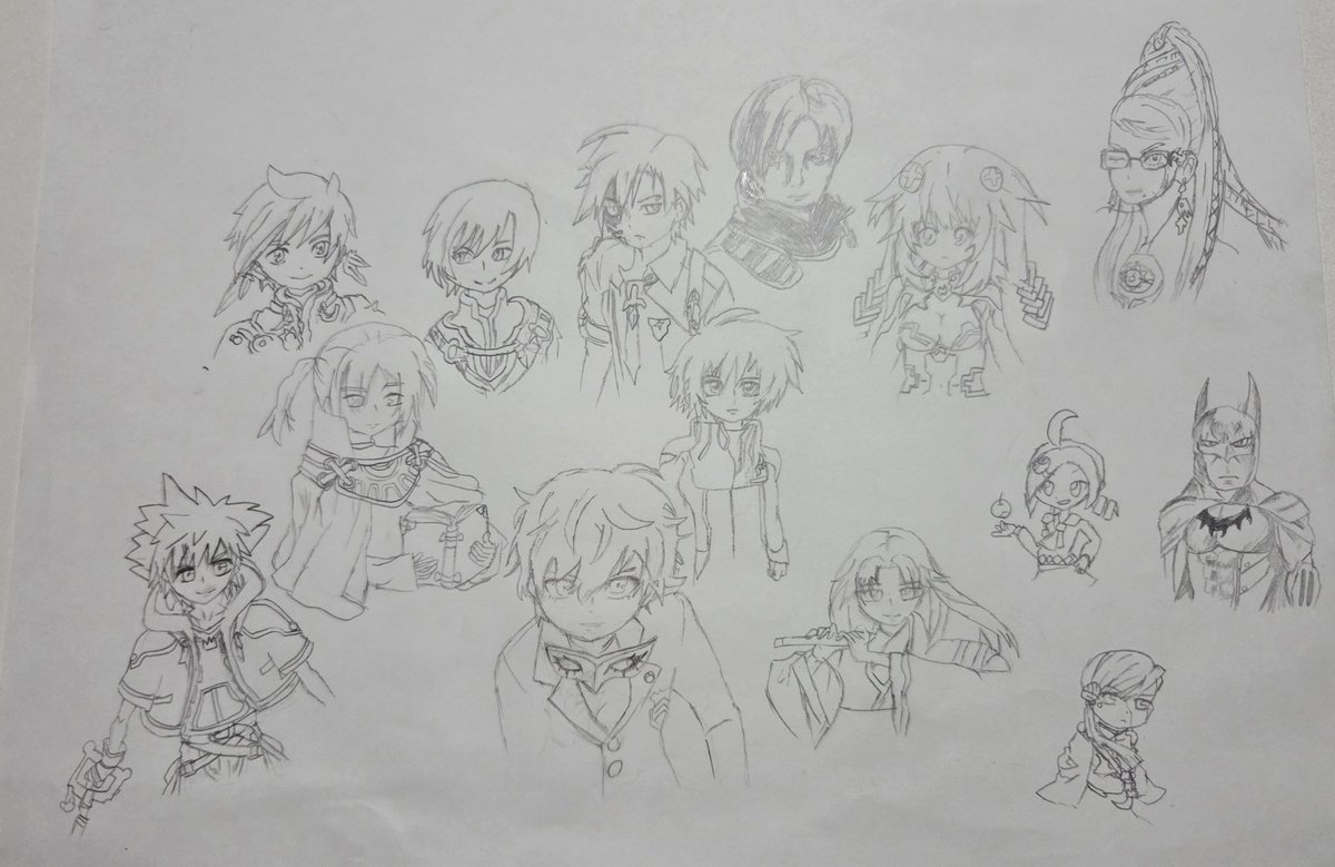 asukamooon's tweet photo. 家にあったゲームのキャラを模写したので、分かる限り当ててみてください！誰か参加しろ！
お父さんのと私のが混ざってるから結構難しいと思う(あと絵が下手) https://t.co/MrGkBFAFce