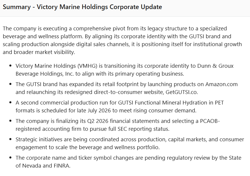 prism_mediawire's tweet photo. $VMHG Press Summary https://t.co/oTeuWCWxX7