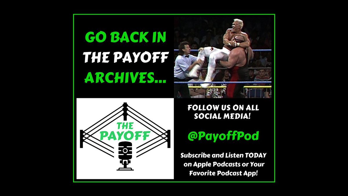 PayoffPod's tweet photo. #THEPAYOFF Archives today and we're covering a brutal showdown for the #WCW #WorldHeavyweightChampionship. #Sting vs. #Vader at #GreatAmericanBash 1992.

Vader was a wrecking machine. Sting took a real beating — and kept coming back!

#WWE #WWERaw #SmackDown #WWENXT #AEW https://t.co/1OrPj7Syny
