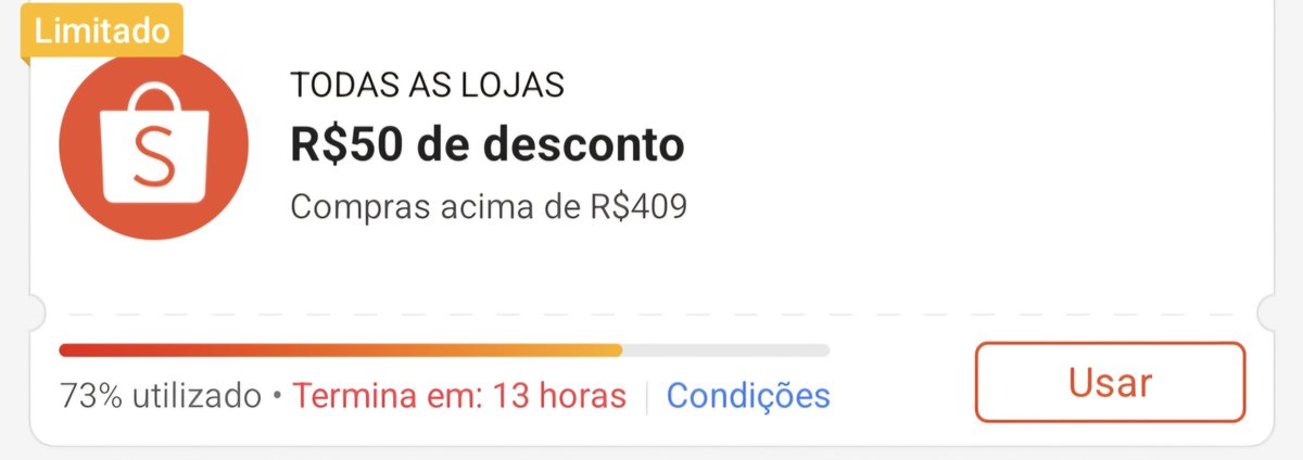 usemeuscupons03's tweet photo. Corre e pegue o meu cupom antes que esgote! 📢 - shopee

🎟 Todas as Lojas 
👉🏻 R$50 OFF em compras acima de R$409

😉 pegue o seu aqui! 👇🏻
https://t.co/U2XeNwkTwX
-
⚠️73% esgotado! 
- 
#shopee #shopeebr #cupom #cupomdedesconto #cupomoff https://t.co/UqJYQPjAeO