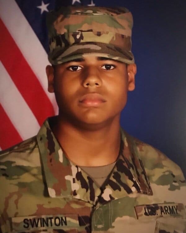 TrendSphere2000's tweet photo. 🕊️ BREAKING: The Pentagon has identified 30-year-old Michael Emmanuel Swinton as a U.S. service member killed during the conflict with Iran. 💔🇺🇸 https://t.co/paw95R8ehz