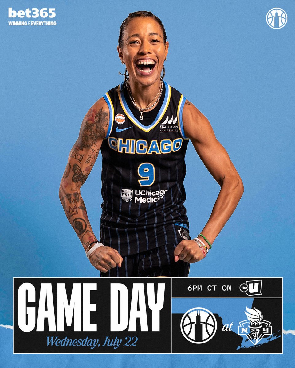 chicagosky's tweet photo. GAME DAY 🗽

⏰: 6PM CT
🆚: @nyliberty 
📺: @wciu https://t.co/O3A1kSAjzR