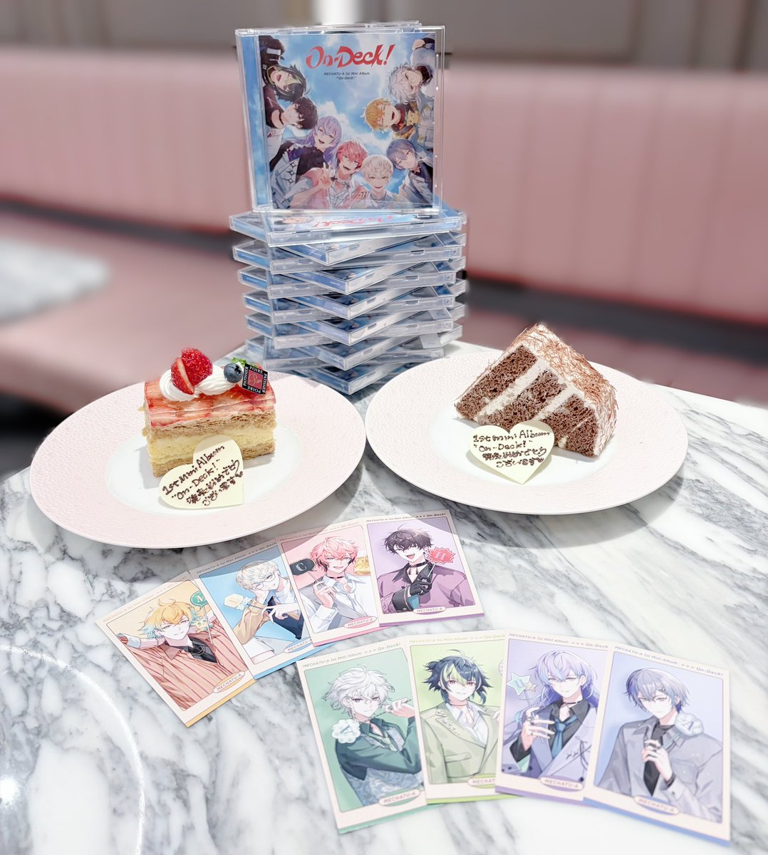 minfika_'s tweet photo. .

      MECHATU-A 1st Mini Album
                  「 On-Deck! 」
      発売おめでとうございます♡

　#MECHATUA_1stミニアルバム https://t.co/Otkan2fzTk