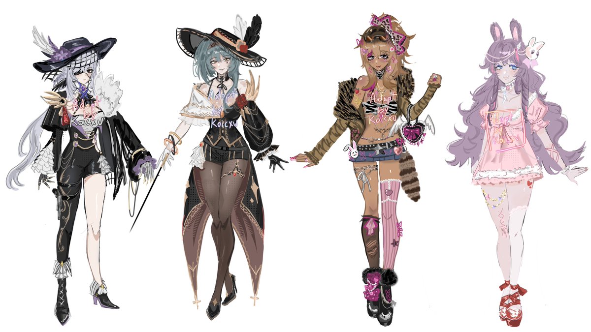Koicxv's tweet photo. Adopts are still available 🫶🏻 
If someone interested please check them out 
Drop your VGen link down so we can support eachother 🫶🏻
#VGen #Vgencomms #artmoots #Adoptables #adopts https://t.co/Nrg8pQin6E