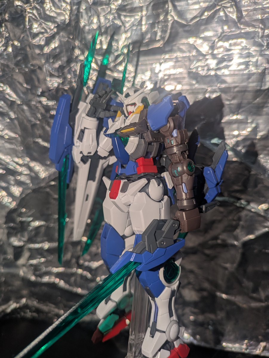 rize168's tweet photo. RG『ガンダムエクシアリペアIV』完成ですわー

 #ガンプラ
 #プラモデルライフ
 #機動戦士ガンダムOO https://t.co/9oMA1O1ppS