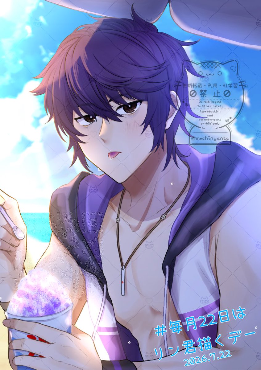 mochinyanta's tweet photo. 水着リンくんいつ見ても顔良いし可愛いよなぁ…( ˇωˇ )💭

#雀魂art
#毎月22日はリン君描くデー https://t.co/NKeshh2hs1